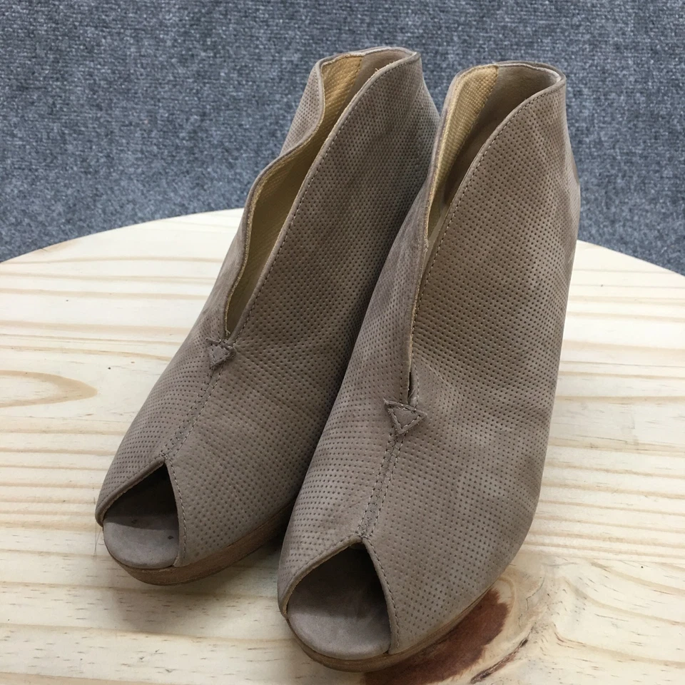 Paul Green Boots Womens US10 UK7.5 Munchen Slip On Low Ankle Bootie Brown Heels - Image 3 of 4