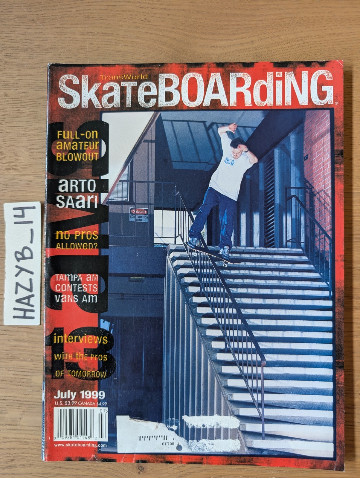 Vintage Transworld Skateboarding Magazine July 1999 90s Rare Quim Cardona Poster