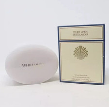 Estee Lauder Perfumed Body Powder- White Linen- Full Size 3.5 oz/100g, NIB
