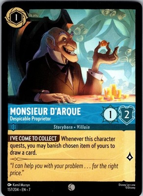 Monsieur D'Arque - Despicable Proprietor Common Archazia's Island 157/204 NM