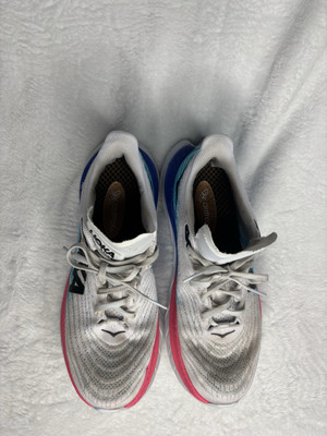 Hoka One One Mach 5 White / Scuba Blue 1127894 WSBB Sneakers  display picture 1