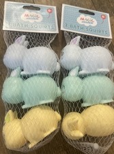 Magic Years Bath Squirts 6 Pcs Bunny Bath Toys
