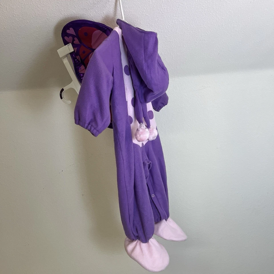 InCharacter Purple Butterfly Costume w/ Wings & Hood Toddler 3T–4T Dragonfly - Image 2 of 4