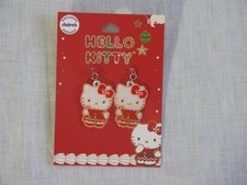 NEW Claire's Exclusive Pair Hello Kitty Christmas Dangle Earrings