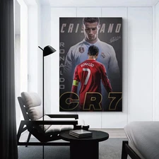 Cristiano Ronaldo Canvas poster CR7 Football Wall Art for Bedroom Wall Decor Art