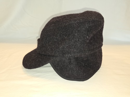 Filson Mackinaw 100% Virgin Wool Cap | Medium | Charcoal | Made in USA | Rare