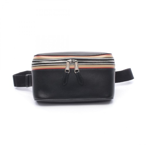 Burberry Waist Bag Body Bag Bag Leather Black Used