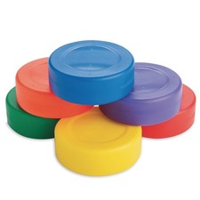 Plastic Floor Hockey Pucks Lightweight Hollow Indoor PE Practice