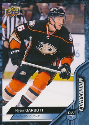 2016-17 Upper Deck Compendium Blue #8 RYAN GARBUTT - Anaheim Ducks