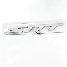 Hollow Hellcat SRT Emblem Silver Trunk Tail Rear Badge made for Hellcat Chrome
