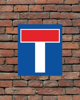 Sackgasse No Through Road Blechschild Privatfahrt Warnung