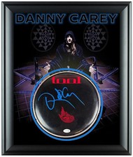 Tool Danny Carey Signed Custom Framed Drum Head Drumhead Display ACOA