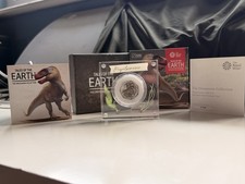 Royal Mint Tales of the Earth Megalosaurus 2020 50p Silver Proof Colour 0.925
