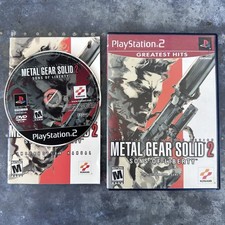 Metal Gear Solid 2 Sons of Liberty PlayStation 2 PS2 Game CIB