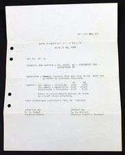 Motor Transit Management Co. New Service Bulletin St. Louis-Vincennes 1928