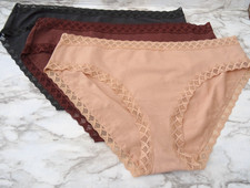 Natori 156058 Bliss Cotton Women's Briefs Panties 3-Pack US Size XL