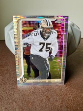 Taliese Fuaga 2025 Topps Chrome Football Pulsar Refractor New Orleans Saints