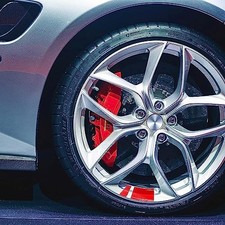 8 pcs Wheel Rim Decal Stripes Car Decals Reflective Car Stickers Automotive Red