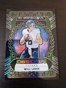 Will Levis 2023 Panini Obsidian Football Rookie Card /35 Green Supernova NFL
