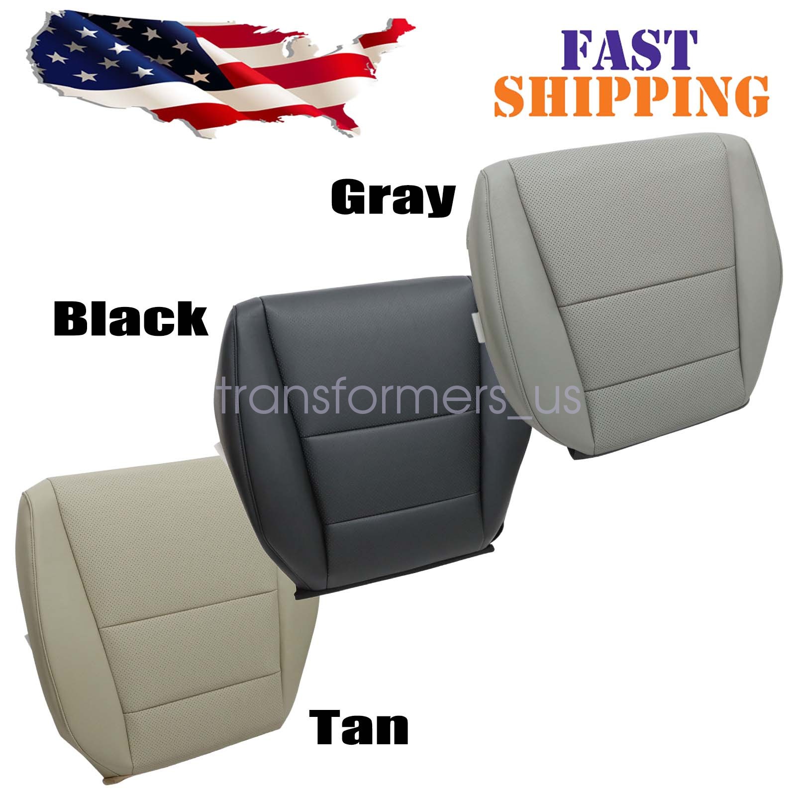 For 2009-2014 Acura TSX Driver / Passenger Bottom Perforated Leather Seat Cover