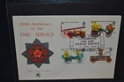 GB first day cover 1974 Fire Service with scarce Inaugural Ceremony cancel.