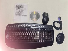 Microsoft Wireless Optical Desktop Elite Model 1011, 1007 Mouse, Receiver 2.0 A