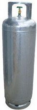 BRAND NEW 45KG LPG GAS GALVANISED CYLINDER STANDART POL VALVE ONLY WC 108KG