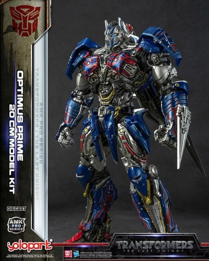 TRANSFORMERS - The Last Knight - Optimus Prime Oversea Ver. Amk Model Kit Yolopa - Immagine 4 di 4