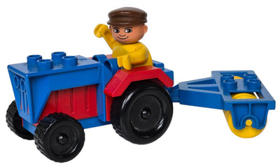 Lego Duplo Set Trecker + Egge + Figur-  Bauernhof - Traktor