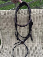 CWD Anatomic Figure Of 8 Noseband Snaffle Bridle. Brown. Size T4 (Extra-full)