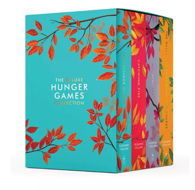 Hunger Games Box Set FAST SHIP Deluxe Edition Stenciled Edges by Suzanne Collins