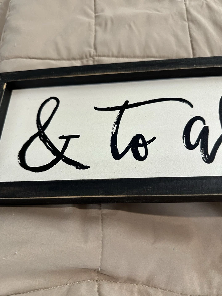 Decoración de pared de granja de campo Hobby Lobby “& To All A Goodnight” Foto 2 de 4