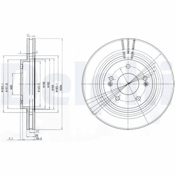 2X Bremsscheibe Vorderachse FüR Hyundai KIA Santa FÉ I II Kasten/Suv-image
