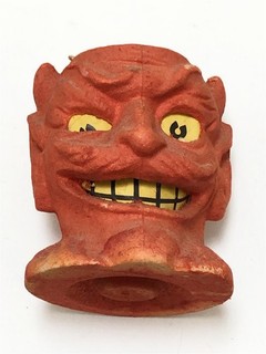 1940s HALLOWEEN SUPER RARE PAPER MACHE DEVIL SUPER NICE CONDITION