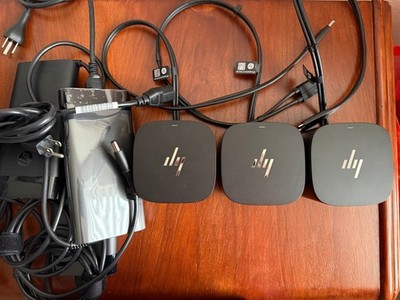 3 X HP HSN-IX01 THUNDERBOLT DOCK G2 COMBO CABLE DOCK STATION