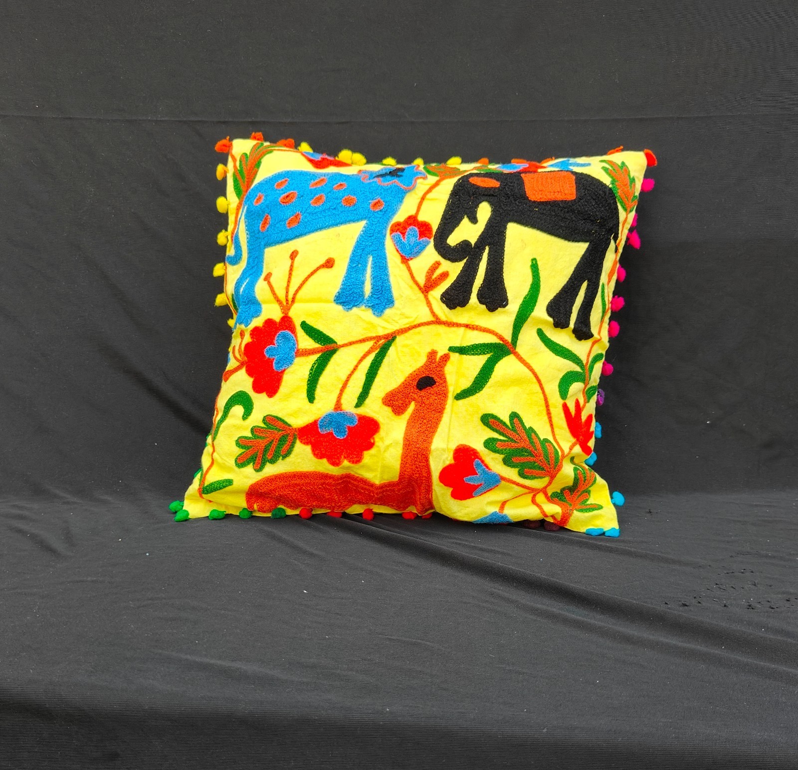 Bohemian Embroidered Cushion Cover Cotton Throw Pillow Home Decor Gift