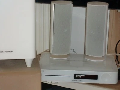 Home-Cinema Harman Kardon BDS 480W Blanc + 2 Enceintes Onyx studio Herm.Cardom - Photo 1/3