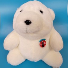 Vintage 1993 Always Coca Cola Polar Bear Plush 7 Stuffed Animal Advertising