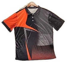 Geometric Performance Polo Golf Shirt Men Sz XL Short Sleeve NWOT