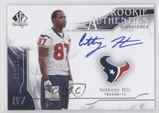 2009 SP Authentic Authentics Signatures /999 Anthony Hill #302 Rookie Auto RC