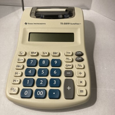 Texas Instruments TI-5019 SuperView Calculator Battery Operated