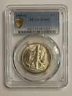 1945-D Walking Liberty Half Dollar Silver -- PCGS MS-65