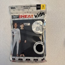 32 Degrees Heat Kids Long Sleeve Crew Neck  Legging Set Black Size Small 6/7