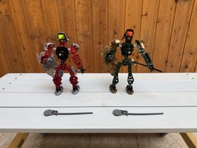 LEGO BIONICLE 8762 8763 Toa Hagah Complete Figures Rare Excellent Condition