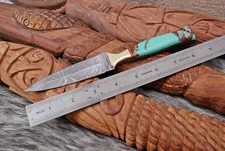 Best Handmade Fix Blade Double edge Dagger knife Boot Hunting Tactical Sports