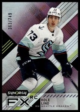 2021-22 Upper Deck Synergy #FXR-KL Kole Lind Synergy FX Rookies #/749