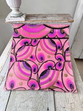 1960’s Vintage French Textile Design Gouache Pink Psychedelic Abstract Pop Art