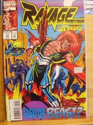 MARVEL COMICS # 12 NOV  1993 RAVAGE 2099 IS HE MAN OR BEAST