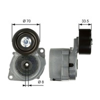 Riemenspanner Keilrippenriemen Gates T39102 FÜR Honda Spannarm