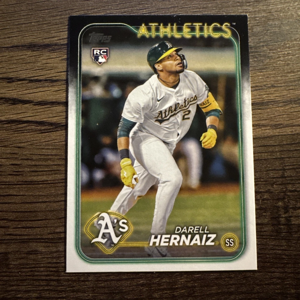 Darell Hernaiz 2024 Topps Update #US132/Heritage RC/Series Athletics 4-Card Lot - Image 4 of 4
